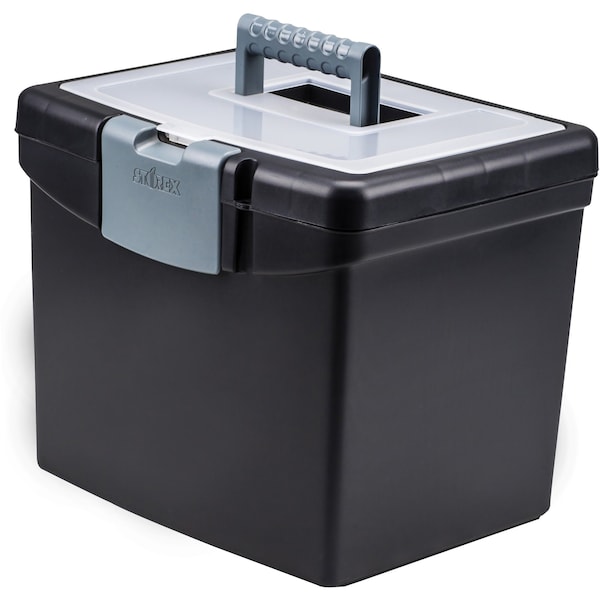 Portable File Storage Box with XL Lid